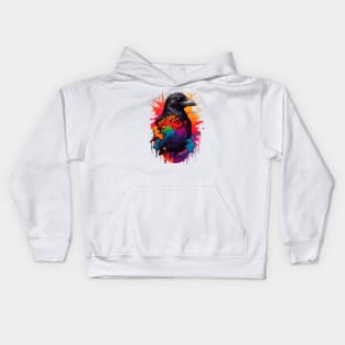 Rainbow Crow Kids Hoodie